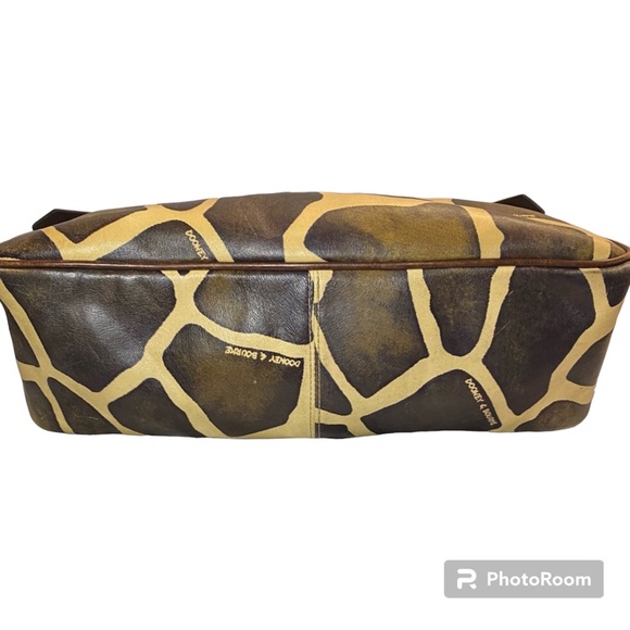 DOONEY & BOURKE Leather Giraffe Print Shoulder Handbag Purse J6717325 - Picture 9 of 11